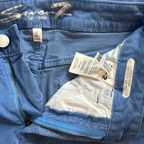Seven 7 Women’s Jeans High Rise Skinny Crop Size 8 - Picture 3 of 5